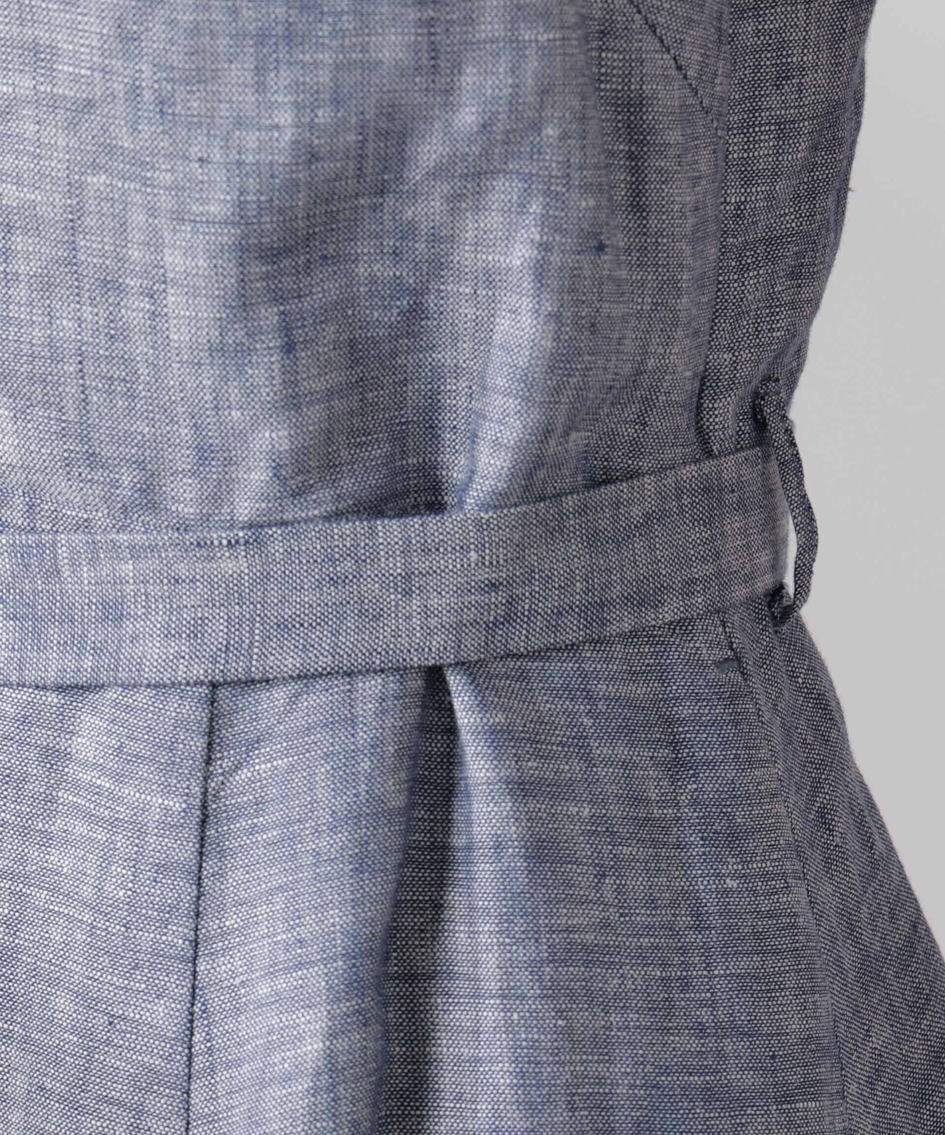 nano･universe「ヨーロピアンフラックス Aラインノースリーブワンピース」|ワンピース|