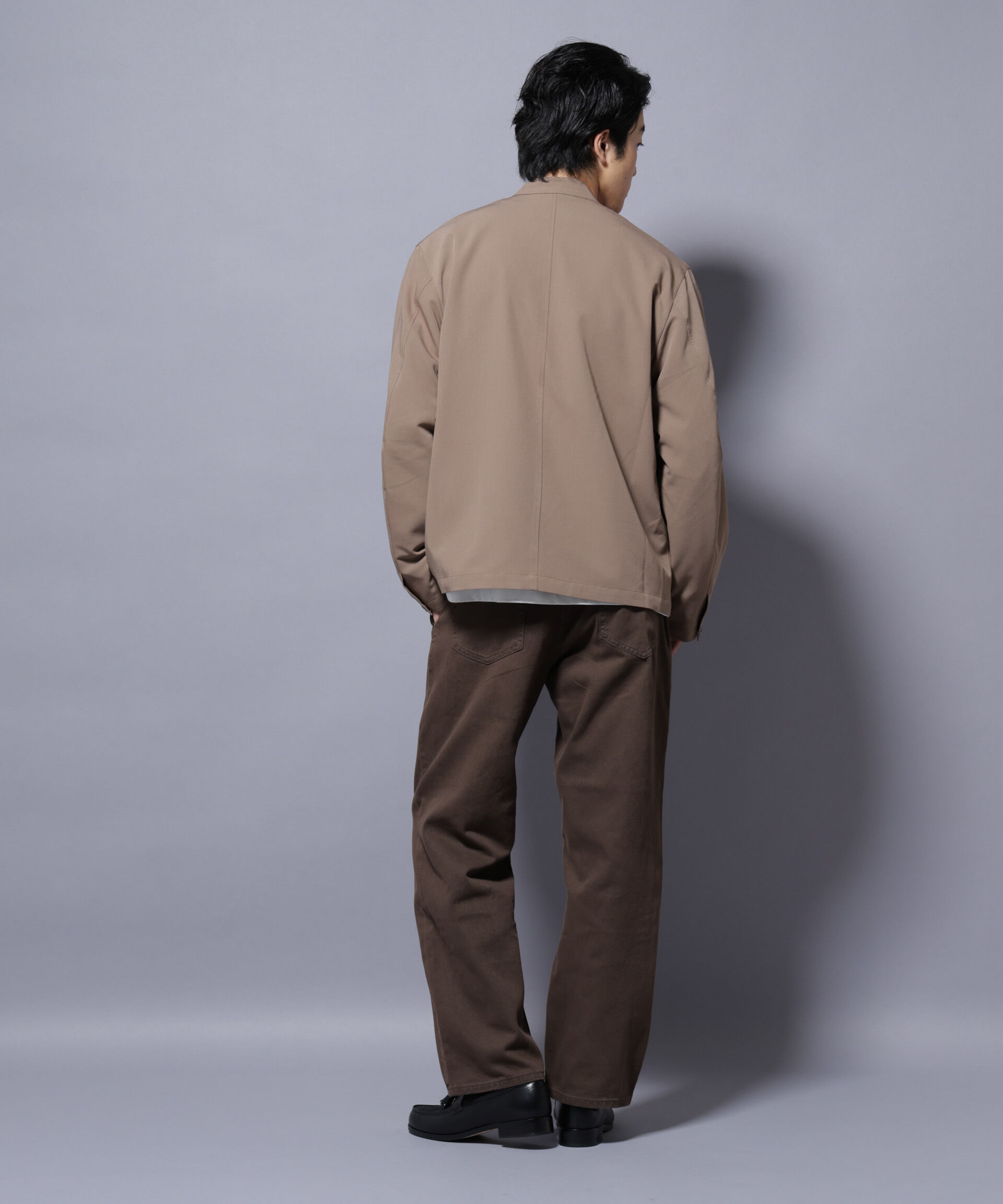 nano･universe「TR シングルライダースブルゾン」|ブルゾン・スタジャン|