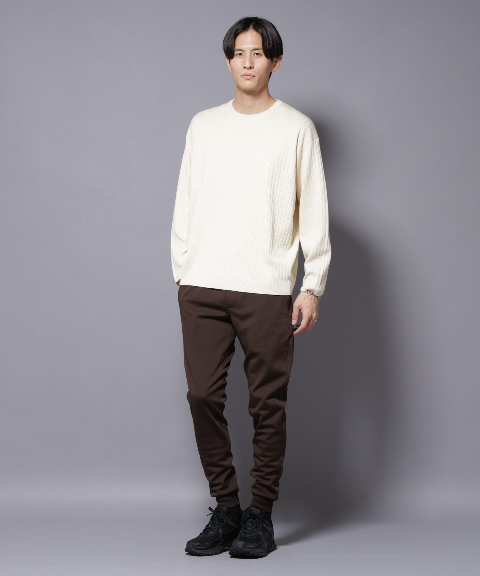 nano･universe「｢MC｣coveross(R) フリースボンディングジョガーパンツ」|チノ|