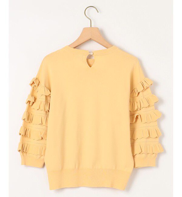 組曲「【WEB限定カラーあり】MINA 袖フリルニットプルオーバー」|ニット・セーター|