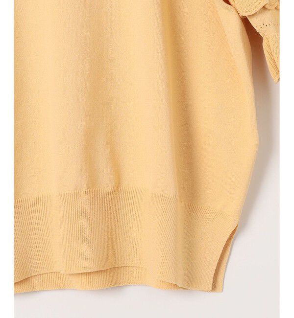 組曲「【WEB限定カラーあり】MINA 袖フリルニットプルオーバー」|ニット・セーター|