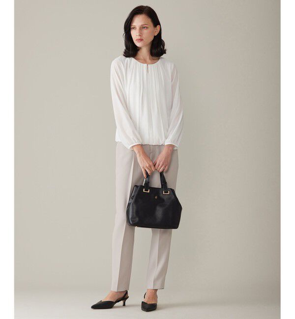 自由区「【洗える】ロイヤルシフォン ブラウス」|Tシャツ・カットソー|