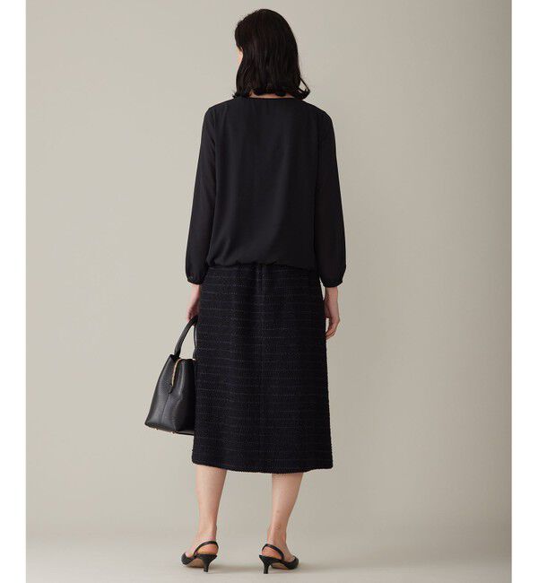 自由区「【洗える】ロイヤルシフォン ブラウス」|Tシャツ・カットソー|