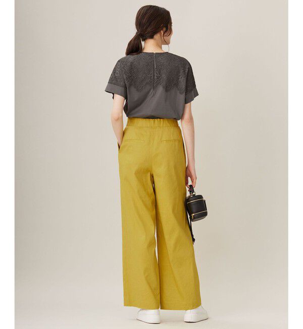 自由区「【洗える】レース Tシャツ」|Tシャツ・カットソー|