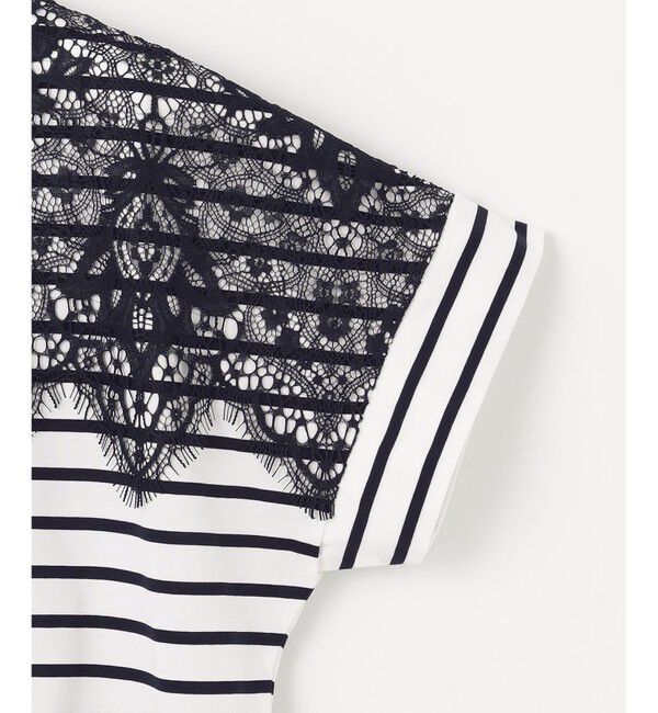 自由区「【洗える】レース Tシャツ」|Tシャツ・カットソー|