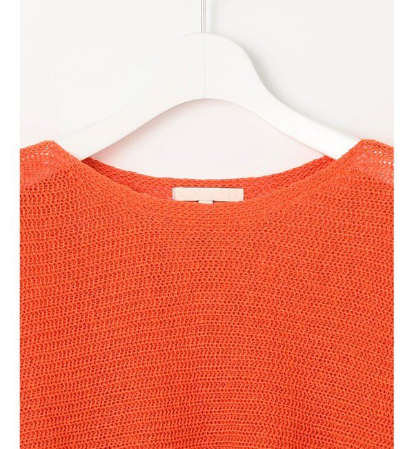 自由区「【洗える】リネンミドルゲージドルマンスリーブ ニット」|ニット・セーター|