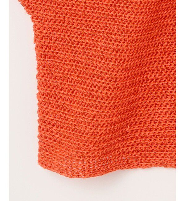 自由区「【洗える】リネンミドルゲージドルマンスリーブ ニット」|ニット・セーター|