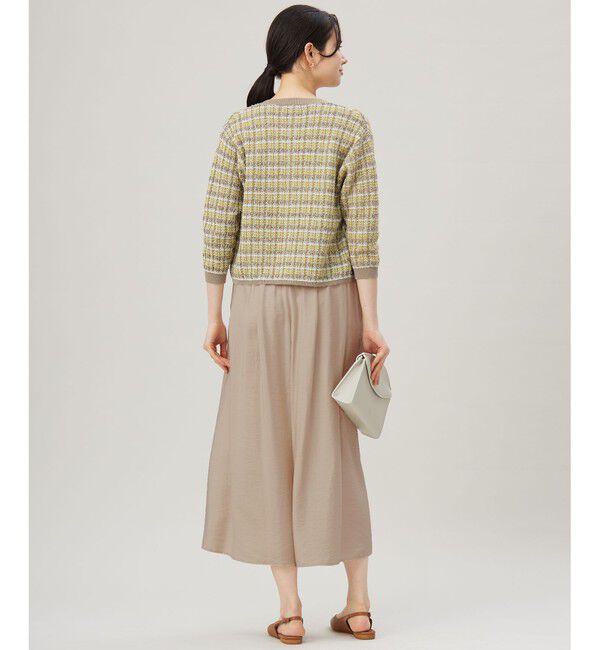 自由区「【洗える】カラーミックスツイードニット カーディガン」|カーディガン|