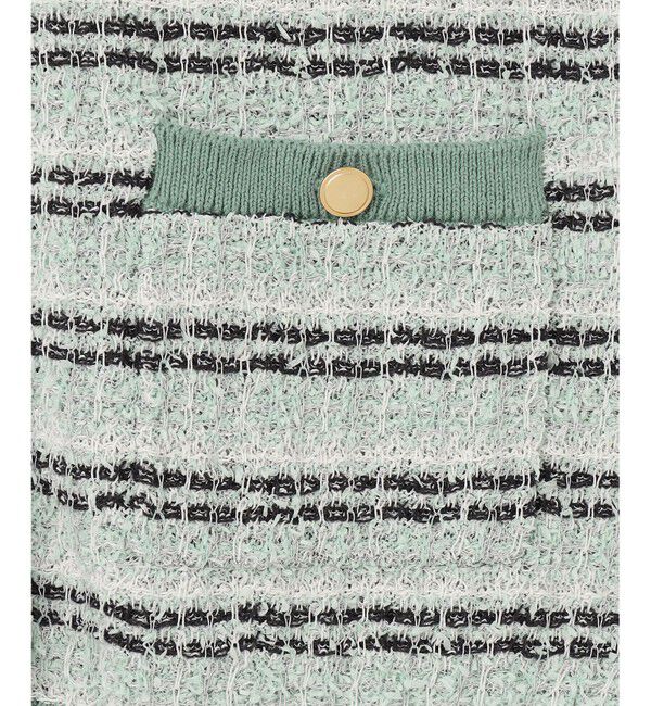 自由区「【洗える】カラーミックスツイードニット カーディガン」|カーディガン|