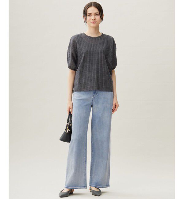 自由区「チェックジャカード カットソー」|Tシャツ・カットソー|