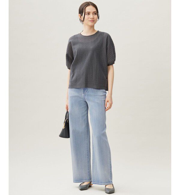 自由区「チェックジャカード カットソー」|Tシャツ・カットソー|