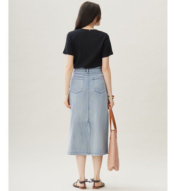 自由区「【洗える】シャーリングジャージー Tシャツ」|Tシャツ・カットソー|