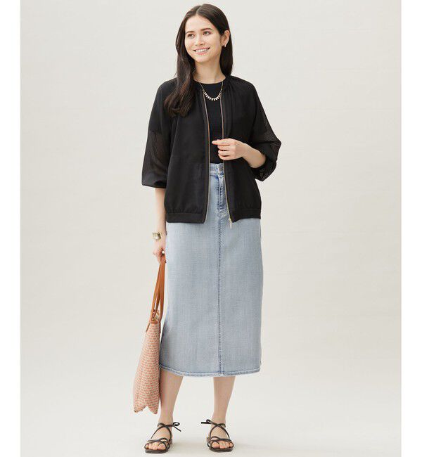 自由区「【洗える】シャーリングジャージー Tシャツ」|Tシャツ・カットソー|