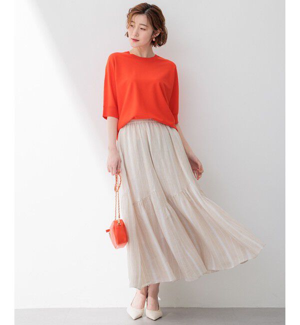 23区「【洗える】レーヨンポリエステルストレッチ ドルマン ニット」|ニット・セーター|