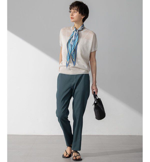 23区「【洗える】シャイニーシアー ドルマン ニット」|ニット・セーター|