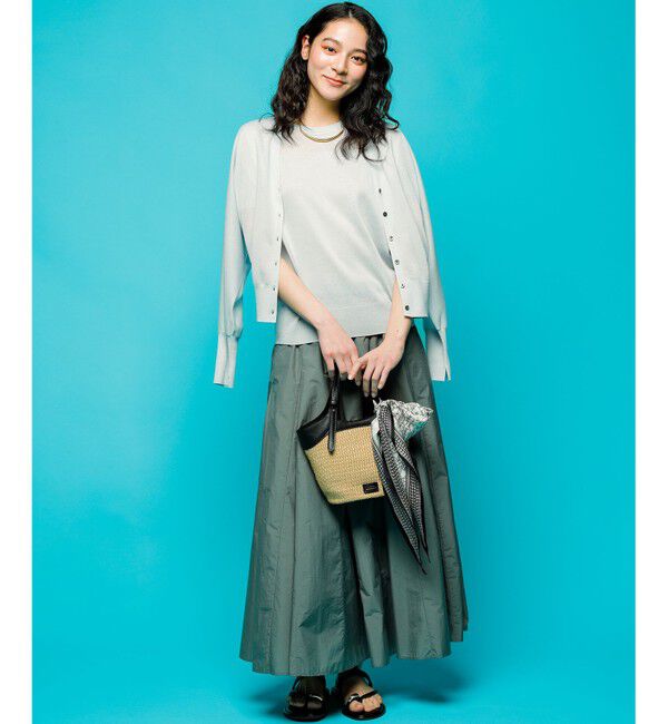 23区「【洗える】シャイニーシアー ドルマン ニット」|ニット・セーター|