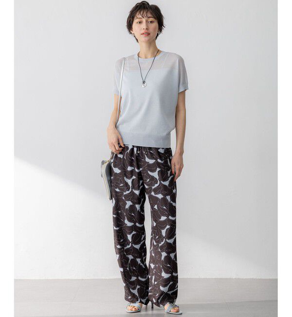 23区「【洗える】シャイニーシアー ドルマン ニット」|ニット・セーター|