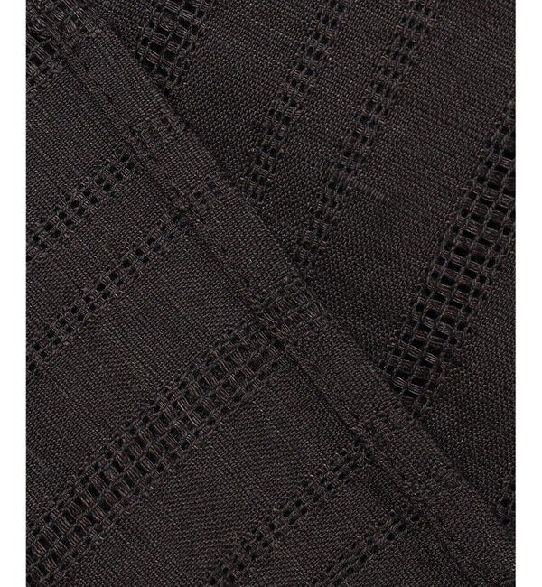 23区「【洗える】カラミ ストライプ ペプラム ブラウス」|シャツ・ブラウス|