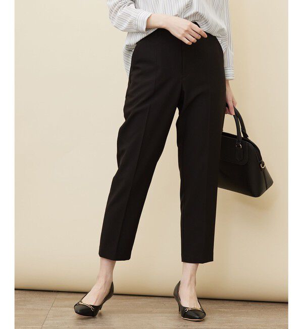 ANY SIS「【洗える】褒めらレディテーパード パンツ」|その他|ブラック
