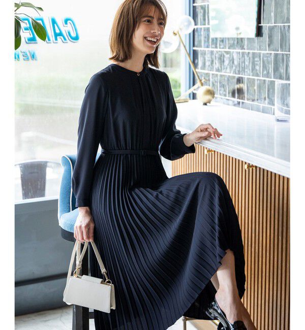 ANY SIS「ノーブルプリーツ ワンピース」|ワンピース|