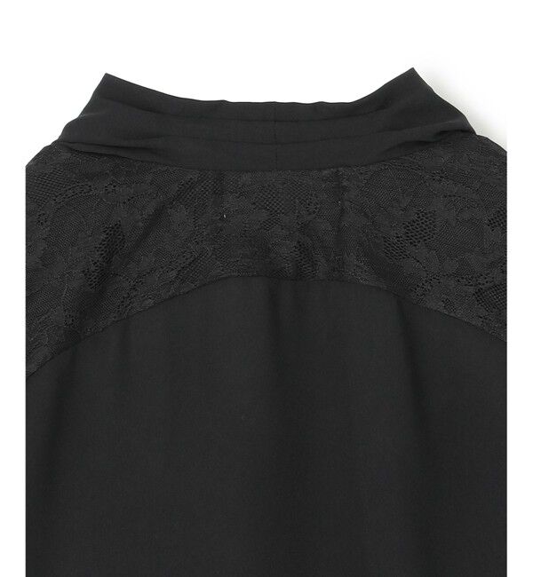 BEIGE,「【L-size】OLIVE / カシュクールフレンチスリーブブラウス」|シャツ・ブラウス|