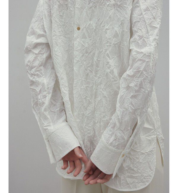 BEIGE,「【洗える・GISELe 4月号掲載】ASTILBE / コットンジャージークルーネックブラウス」|シャツ・ブラウス|