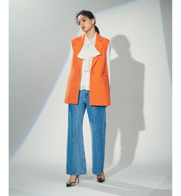 Diagram「サイドリングベスト」|ベスト・ジレ|オレンジ