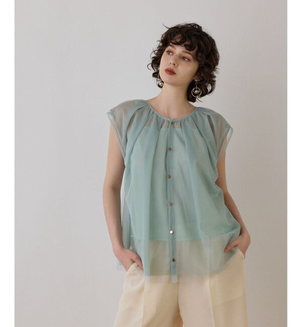 Diagram「チュールタックノースリーブ」|シャツ・ブラウス|