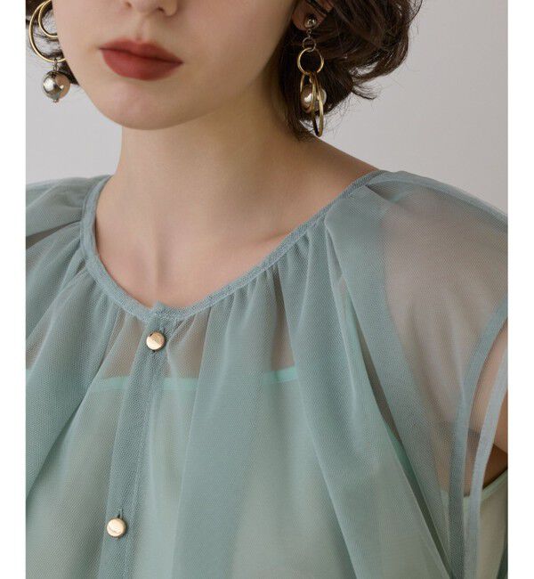 Diagram「チュールタックノースリーブ」|シャツ・ブラウス|