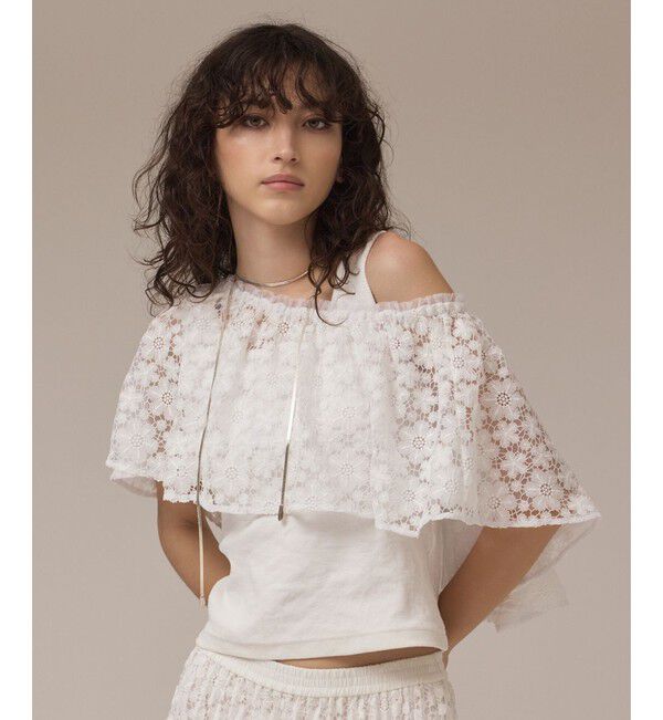 Diagram「レースケープカットトップ」|その他|ホワイト