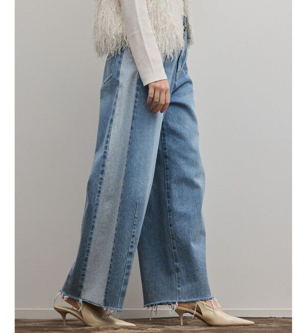 Diagram「サイドラインデニムパンツ」|デニム|ブルー