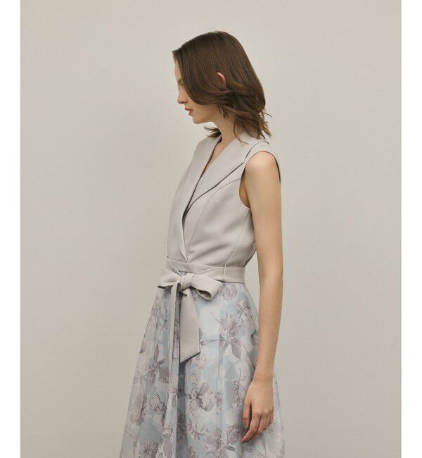 GRACE CONTINENTAL「カシュクールフラワープリントワンピース」|ワンピース|