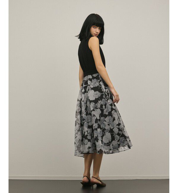 GRACE CONTINENTAL「カシュクールフラワープリントワンピース」|ワンピース|