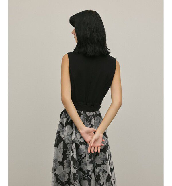 GRACE CONTINENTAL「カシュクールフラワープリントワンピース」|ワンピース|