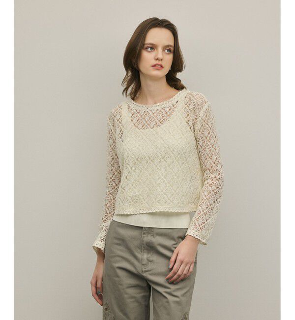 GRACE CONTINENTAL「レースフレアスリーブトップ」|その他|キナリ