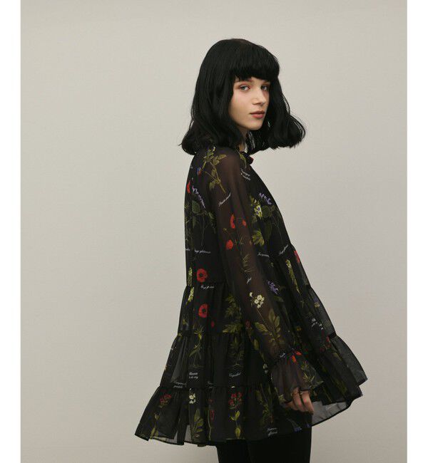 Diagram「ボタニカルプリントチュニックトップ」|シャツ・ブラウス|