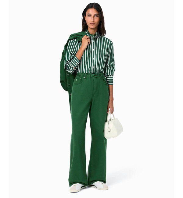 LACOSTE「イージーワイドストレートデニムパンツ」|デニム|