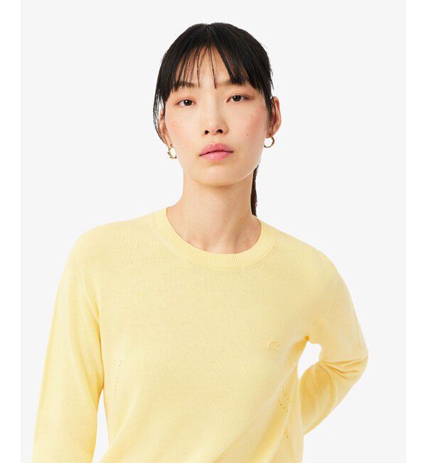LACOSTE「シームレス3Dニットセーター」|ニット・セーター|