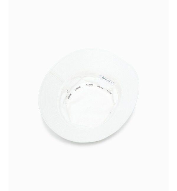 LACOSTE「ブランドネームロゴ刺繍エッセンシャルバケットハット」|ハット|