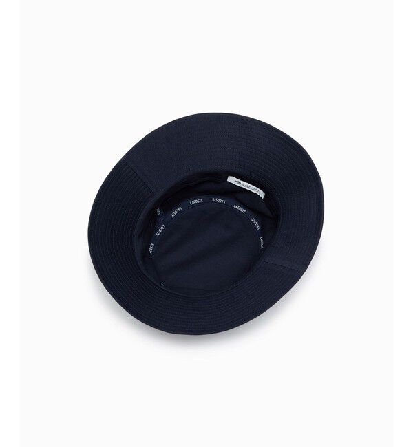 LACOSTE「ブランドネームロゴ刺繍エッセンシャルバケットハット」|ハット|