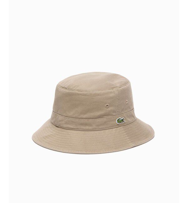 LACOSTE「ウォッシュドコットンバケットハット」|ハット|
