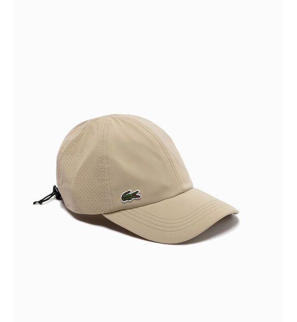 LACOSTE「ワンポイント撥水メッシュキャップ」|キャップ・キャスケット|ベージュ