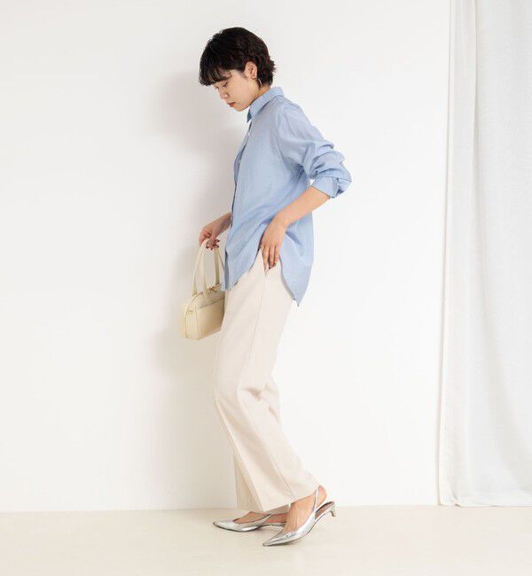 NOLLEY'S sophi「《セットアップ対応》シアーローン２WAYシャツ」|シャツ・ブラウス|