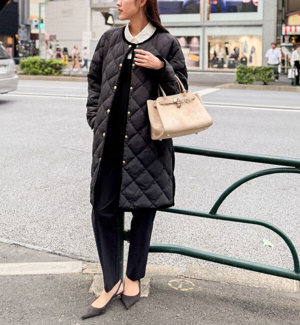 NOLLEY'S「【TAION&times;LIMONTA】別注ベロアパイピングロングダウン」|ダウン|