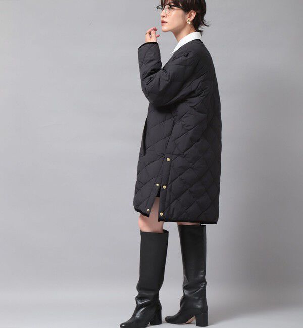 NOLLEY'S「【TAION&times;LIMONTA】別注ベロアパイピングロングダウン」|ダウン|