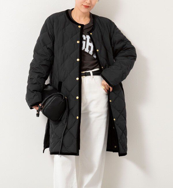 NOLLEY'S「【TAION&times;LIMONTA】別注ベロアパイピングロングダウン」|ダウン|