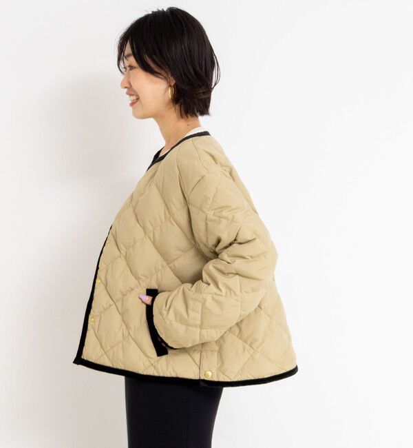 NOLLEY'S「【TAION&times;LIMONTA】別注ベロアパイピングショートダウン」|ダウン|