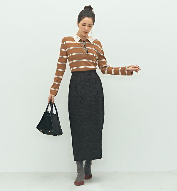 NOLLEY'S「《セットアップ対応》ウォッシャブルフクレジャガードタイトスカート」|タイト|