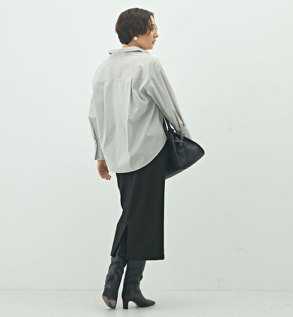 NOLLEY'S sophi「ウォッシャブルブロードメタル釦スキッパーシャツ」|シャツ・ブラウス|