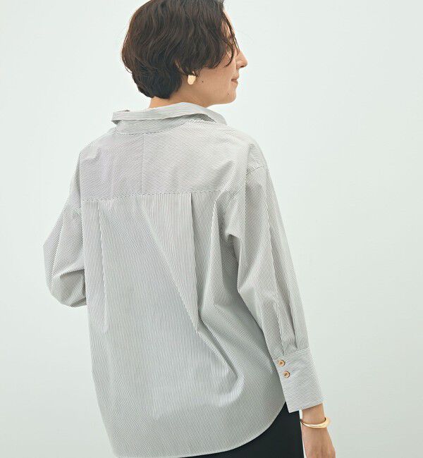 NOLLEY'S sophi「ウォッシャブルブロードメタル釦スキッパーシャツ」|シャツ・ブラウス|